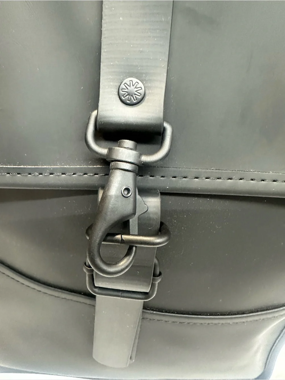 Rains  Backpack is clean and ever-contemporary. Like new no tag